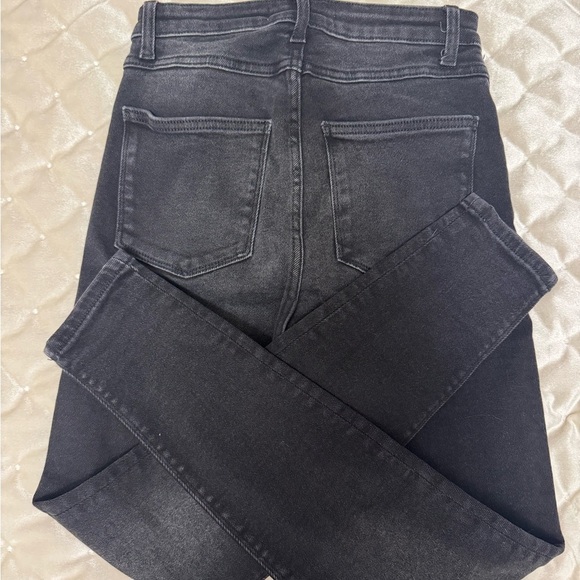 Zara Charcoal Denim High-Waist Jeans - Picture 6 of 6